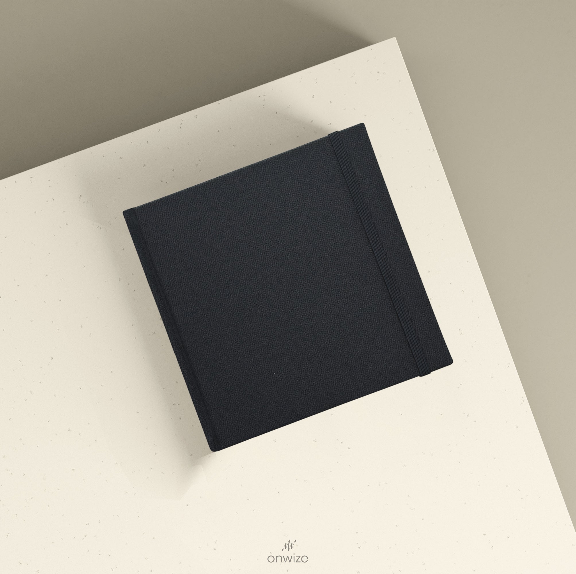 ONWIZE Watercolor Art Journal – 148x148 mm Black | 300gsm Cold Pressed Watercolor Notebook