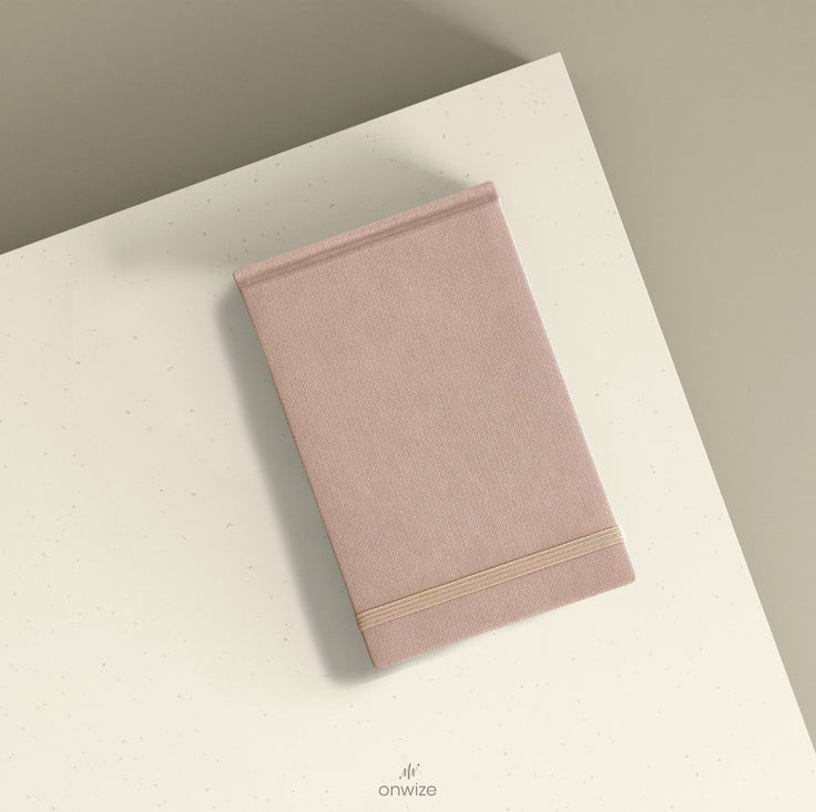 ONWIZE Watercolor Art Journal – 148x90 mm Pink | Pocket Travel Sketchbook 300gsm Cold Press
