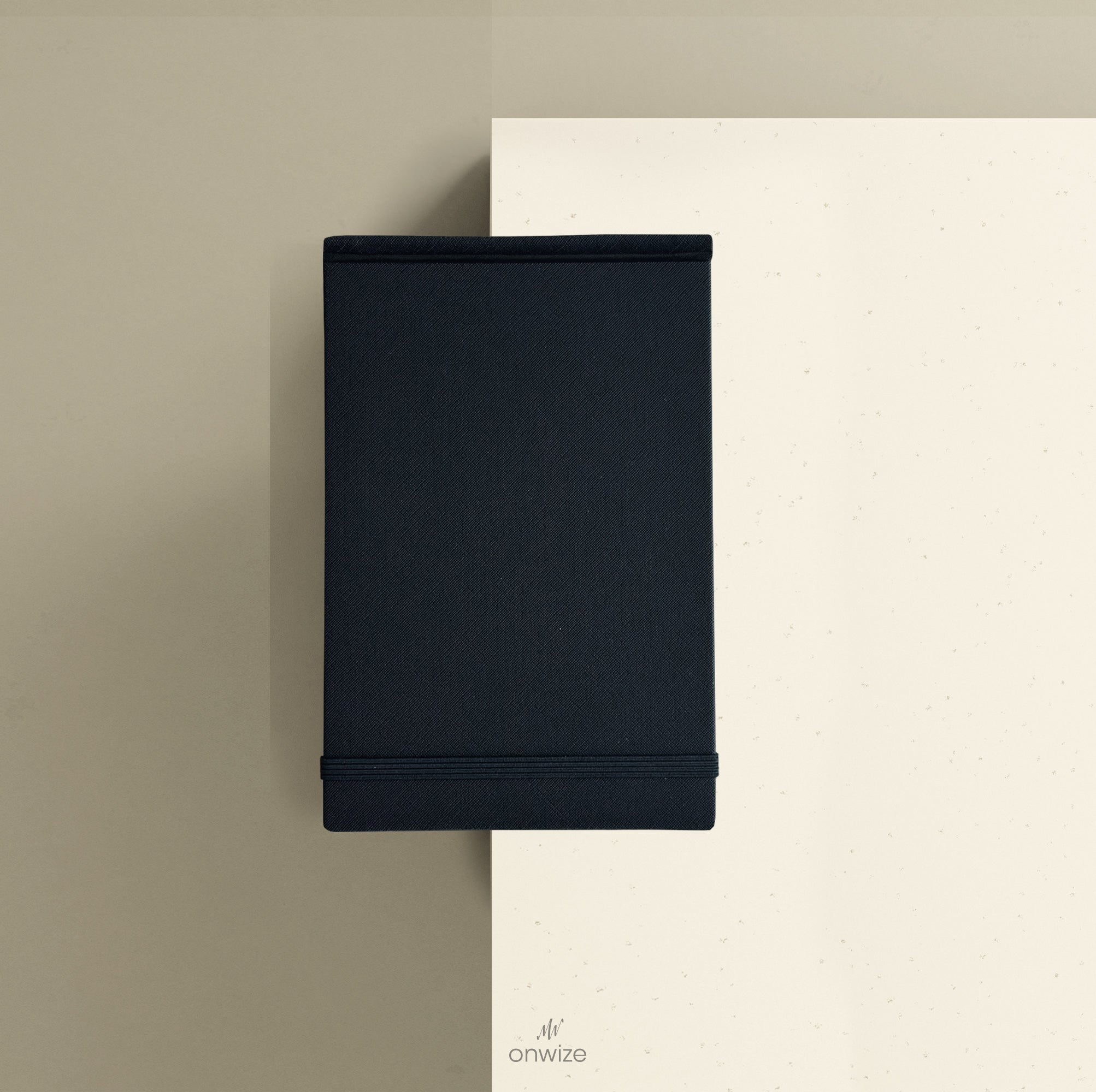 ONWIZE Watercolor Art Journal – 148x90 mm Black | Slim Pocket Sketchbook 300gsm Cold Press