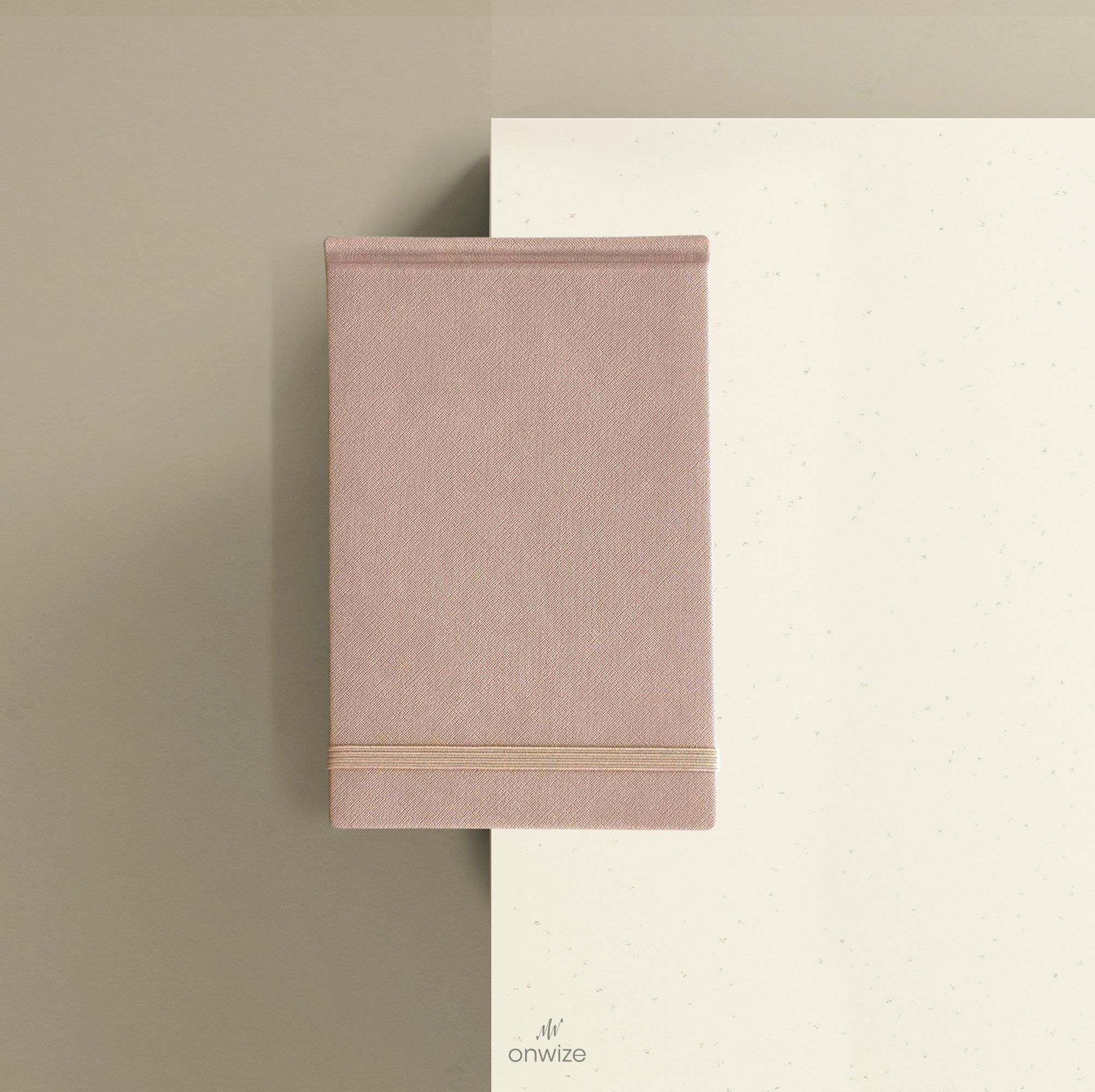 ONWIZE Watercolor Art Journal – 148x90 mm Pink | Pocket Travel Sketchbook 300gsm Cold Press