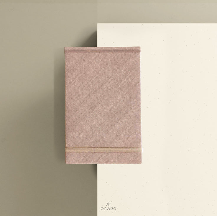 ONWIZE Watercolor Art Journal – 148x90 mm Pink | Pocket Travel Sketchbook 300gsm Cold Press