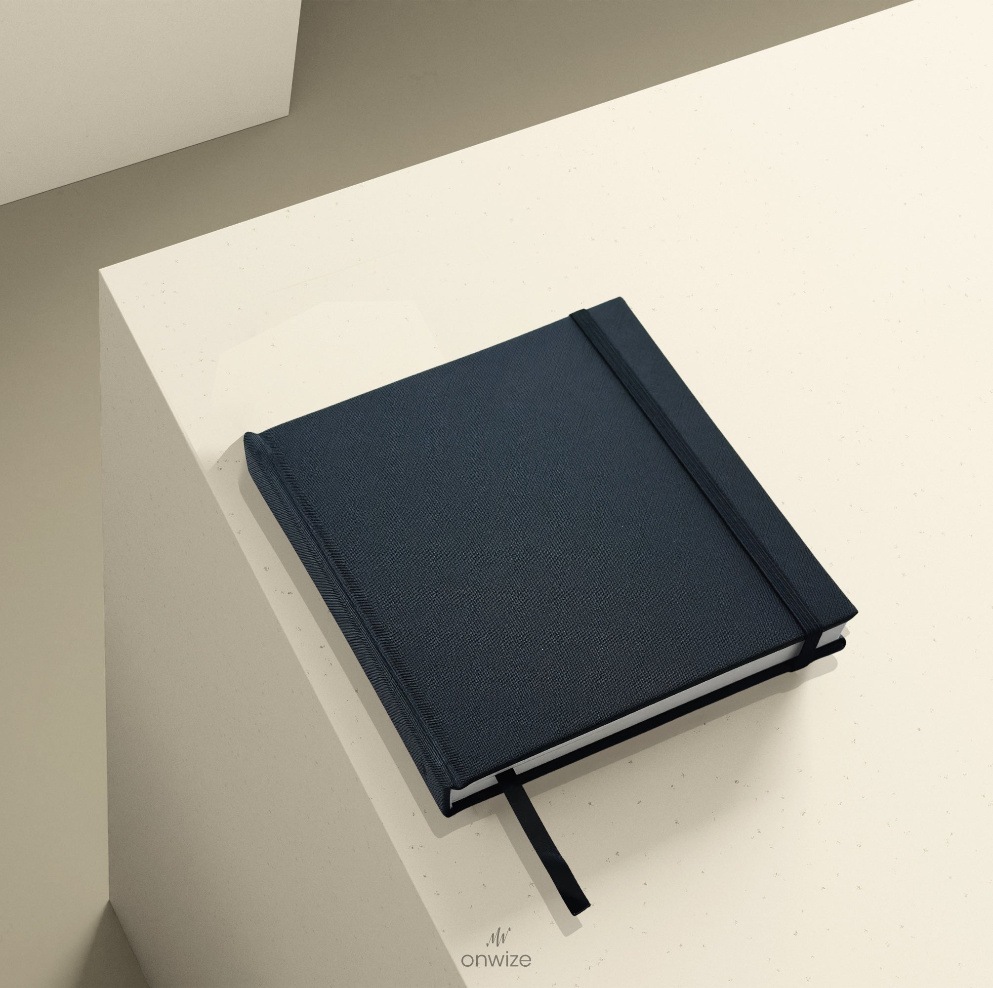 ONWIZE Watercolor Art Journal – 148x148 mm Black | 300gsm Cold Pressed Watercolor Notebook