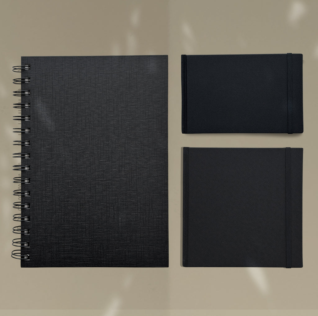 ONWIZE Watercolor Journal Set – 3 Size Bundle (A5 + Square + Pocket) | 300gsm Cold Press Sketchbook Set