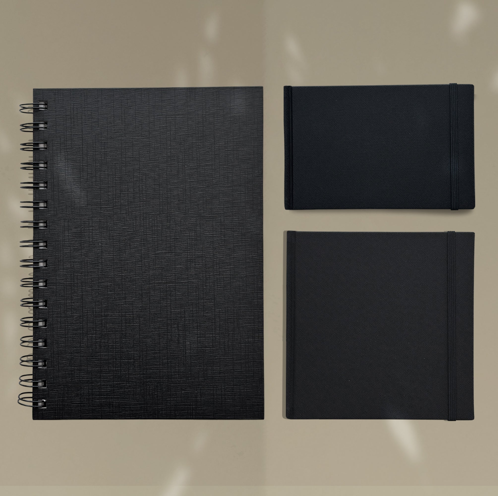 ONWIZE Watercolor Journal Set – 3 Size Bundle (A5 + Square + Pocket) | 300gsm Cold Press Sketchbook Set