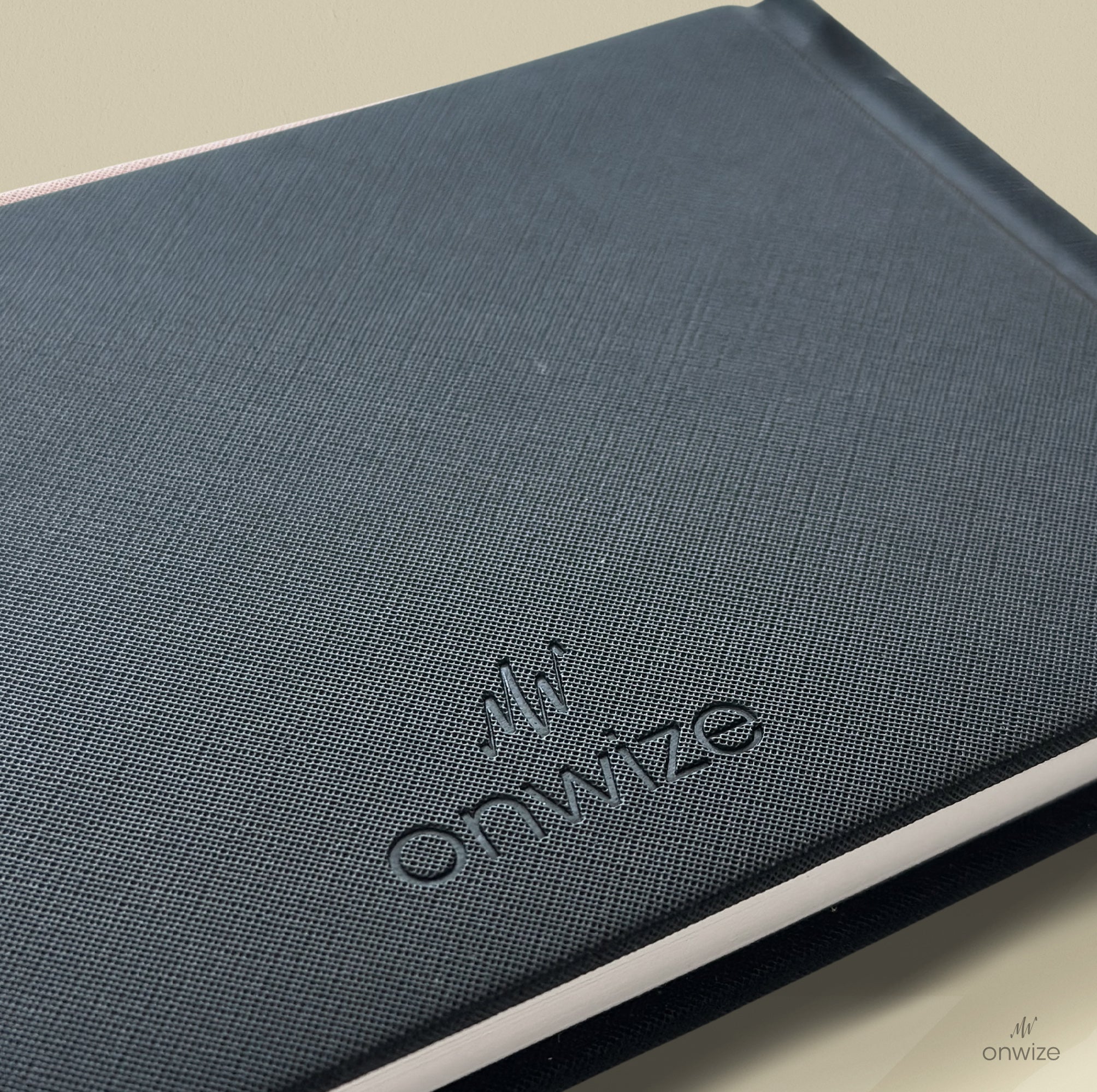 ONWIZE Watercolor Art Journal – 148x90 mm Black | Slim Pocket Sketchbook 300gsm Cold Press