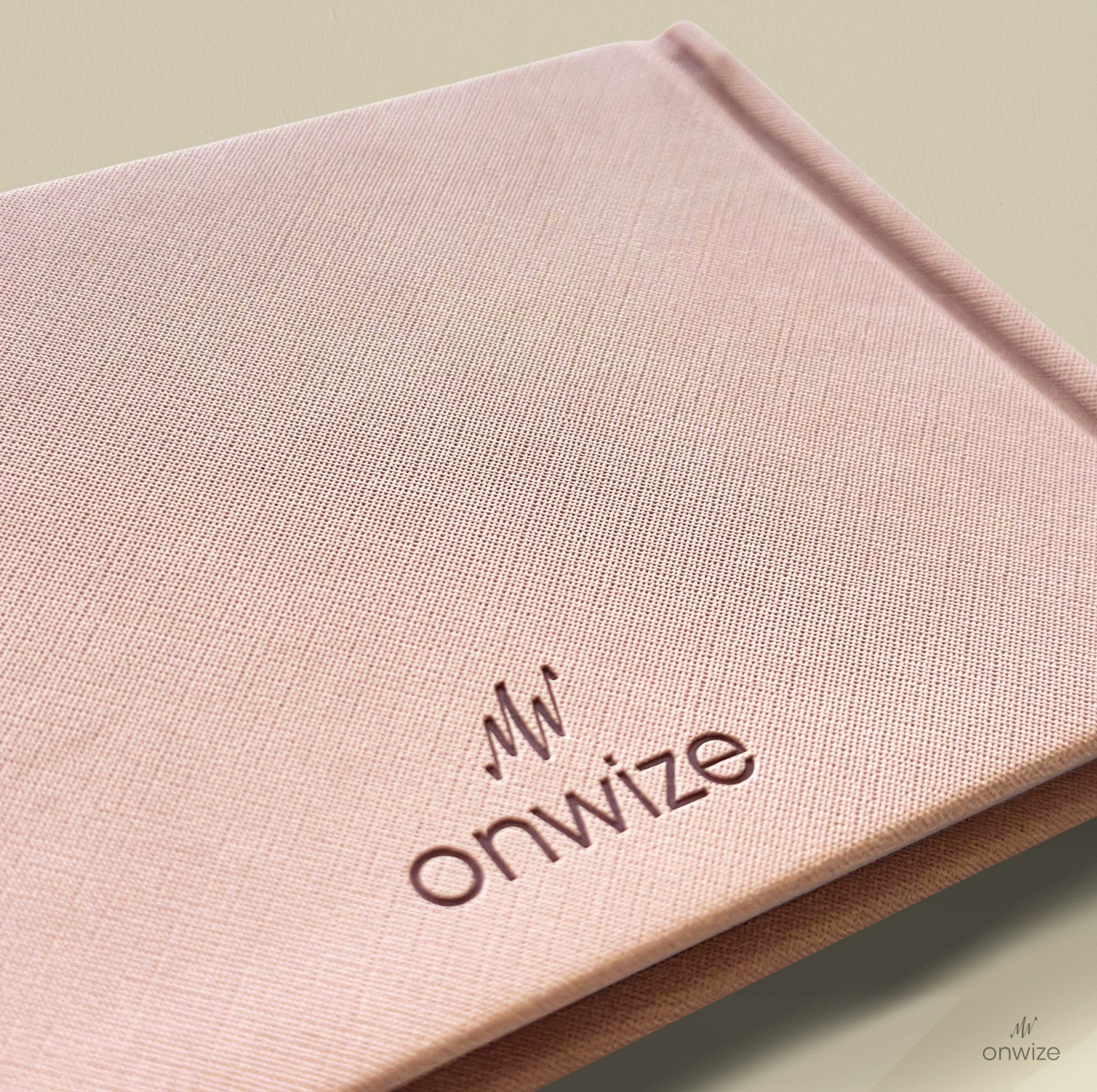ONWIZE Watercolor Art Journal – 148x90 mm Pink | Pocket Travel Sketchbook 300gsm Cold Press