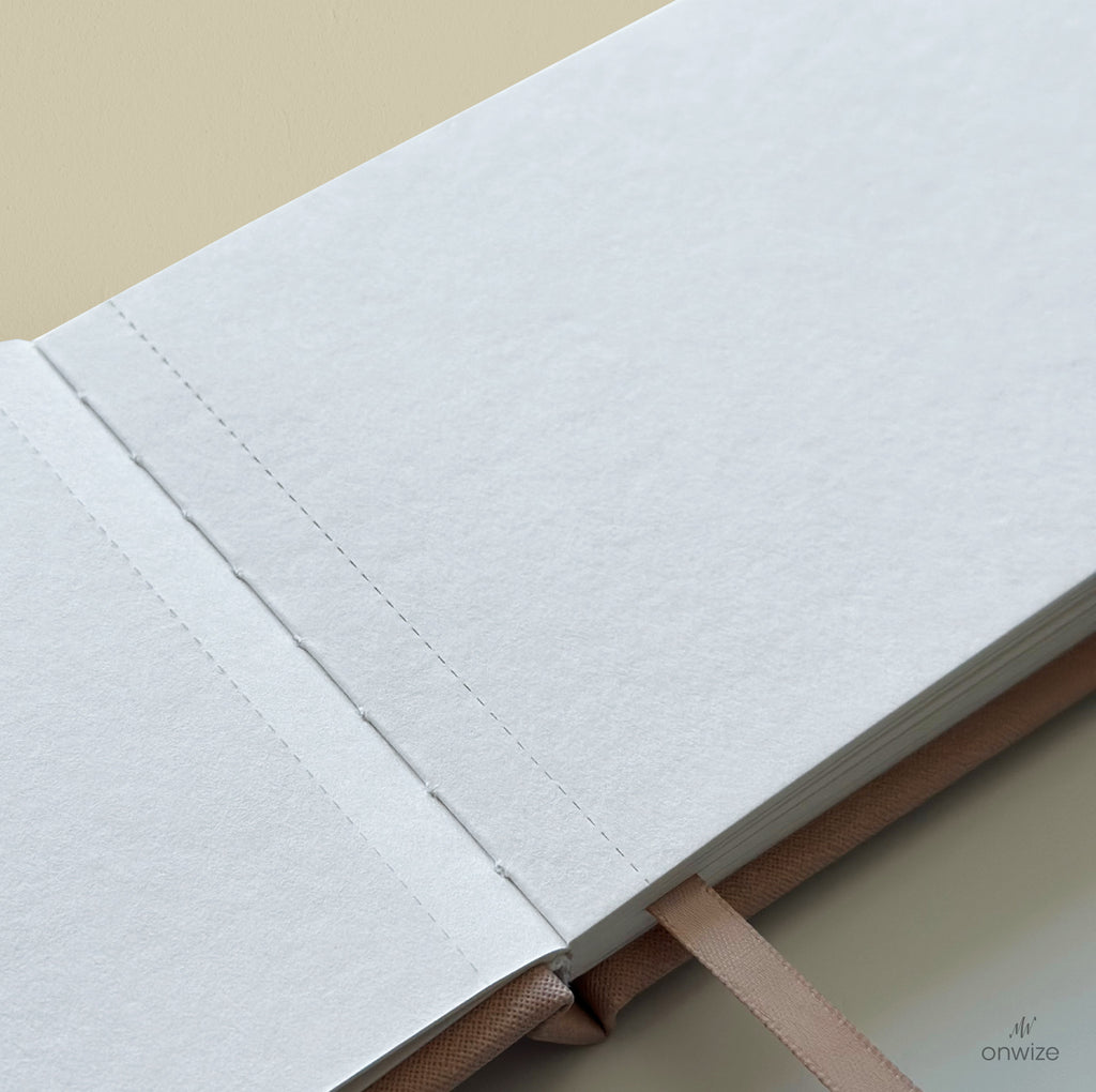ONWIZE Watercolor Art Journal – 148x90 mm Pink | Pocket Travel Sketchbook 300gsm Cold Press
