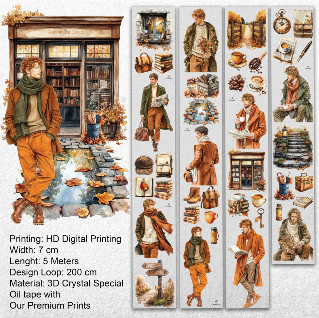 Autumn Chapters | Premium 3D Crystal Special Oil PET Tape | SRP 219