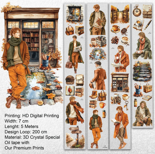 Autumn Chapters | Premium 3D Crystal Special Oil PET Tape | SRP 219