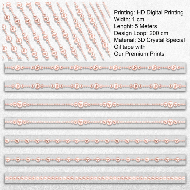 Blush Pearls 3D Special Pet Tape 1cm x 5m