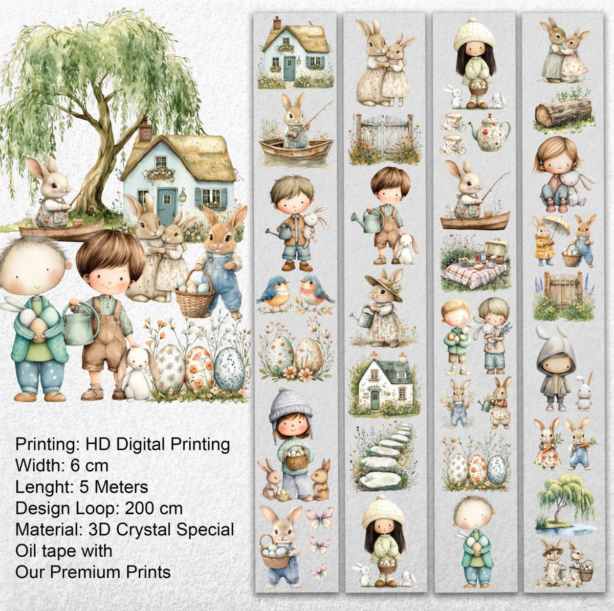 Bunny Cottage 3D Special Pet Tape