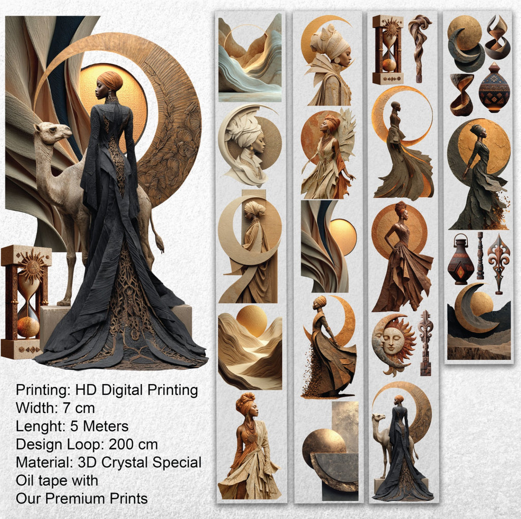 Celestial Sands | Desert Fantasy & Celestial PET Tape | 7cm x 5m