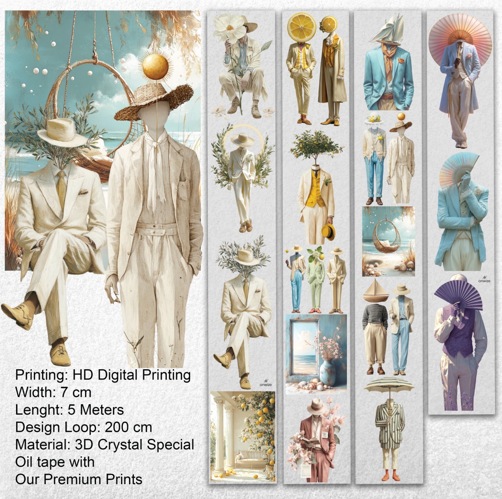 Citrus Reverie | Premium 3D Crystal Special Oil PET Tape | SRP 220