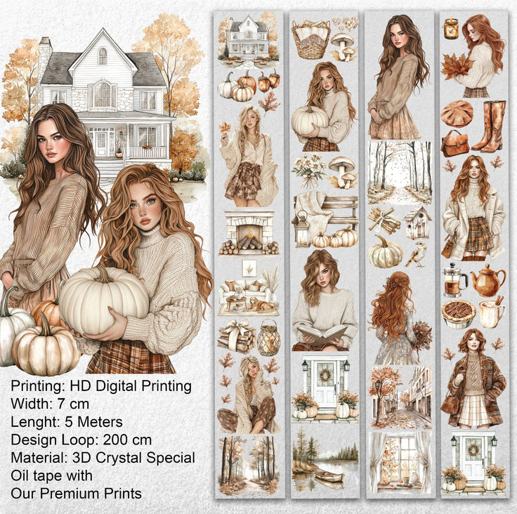 Cozy Fall Dreams 3D Special Pet Tape