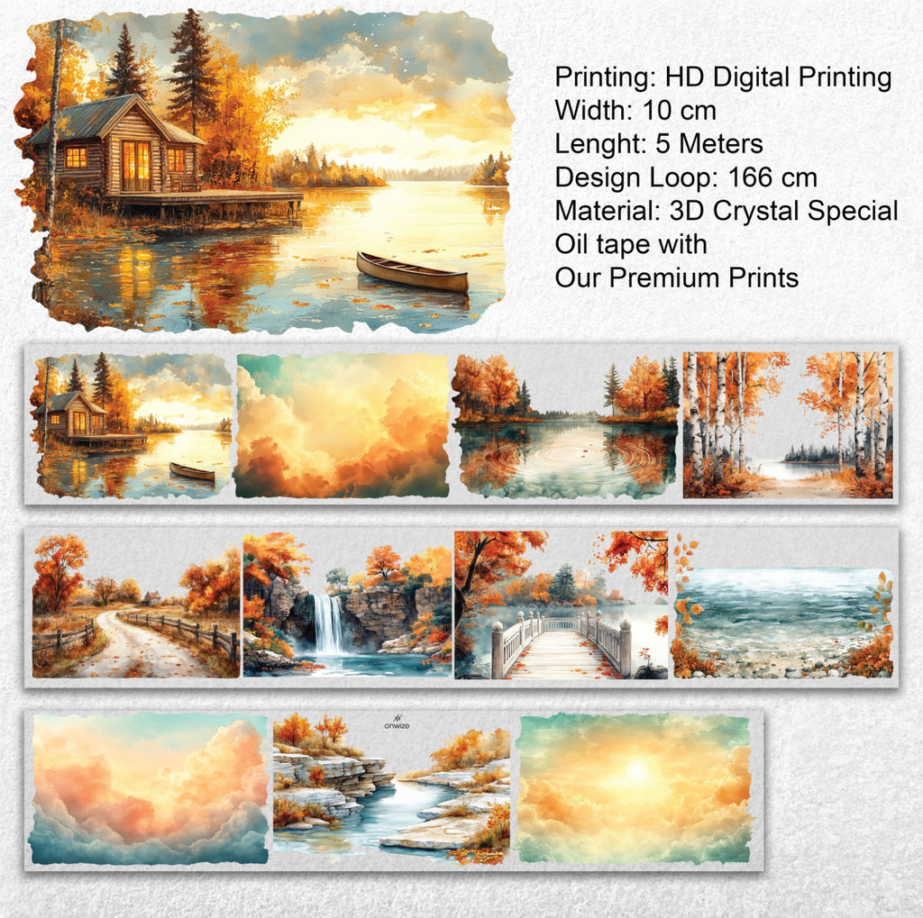 Golden Horizons XL | Premium 3D Crystal Special Oil PET Tape | SRP 224