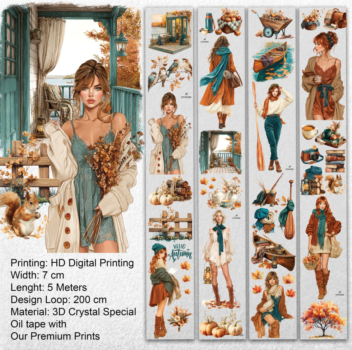 Lakeside Haven Autumn 3D Special Pet Tape