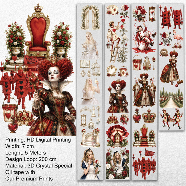 Painted Roses – Queen of Hearts PET Tape
