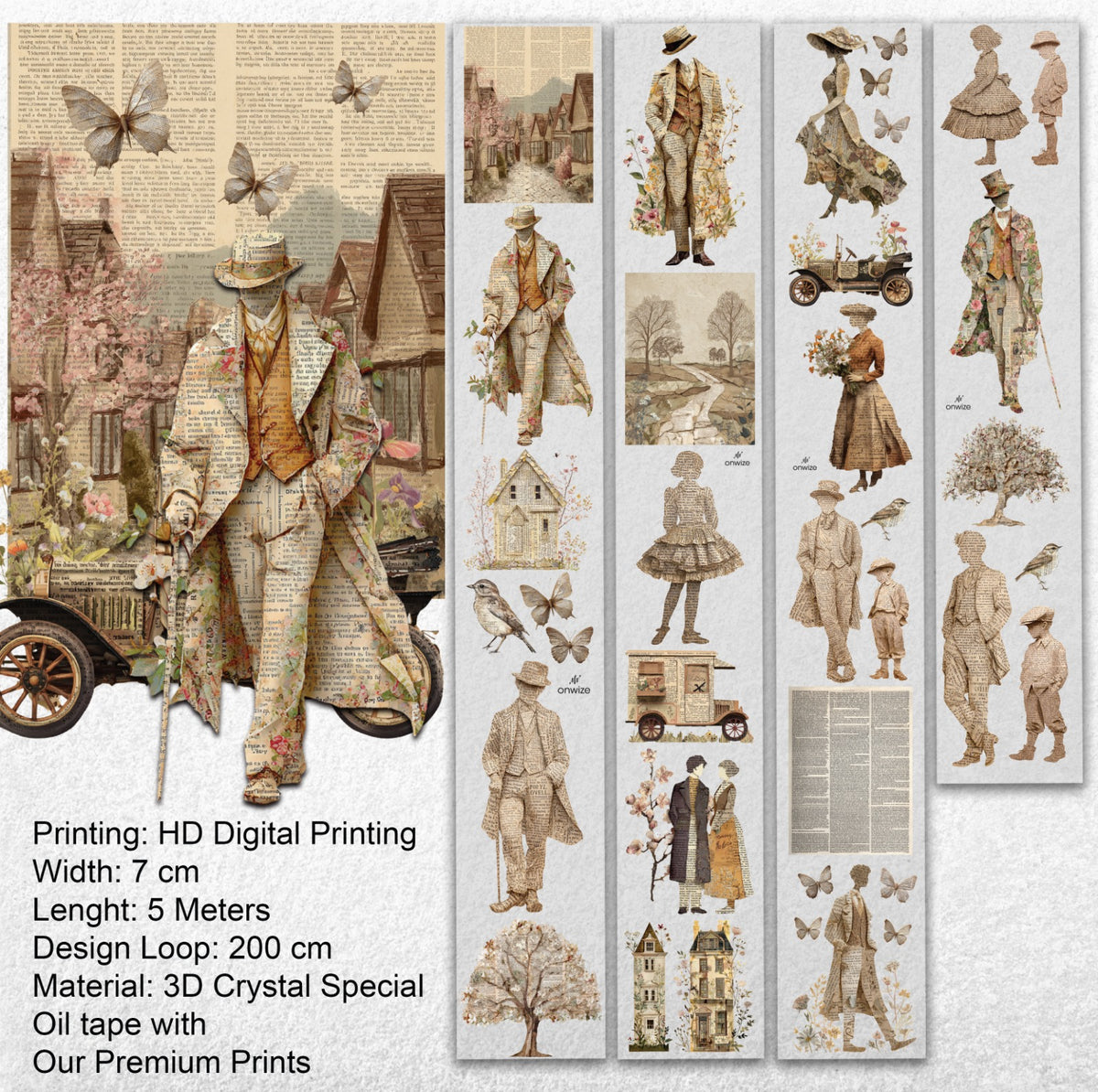 Paper Gentleman 3D Special Pet Tape