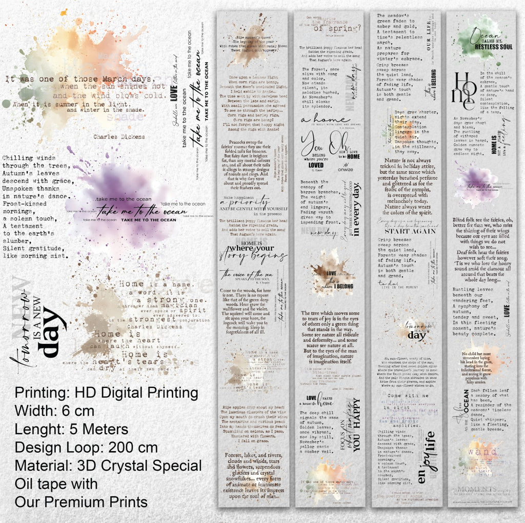 Poetry Pages PET Tape