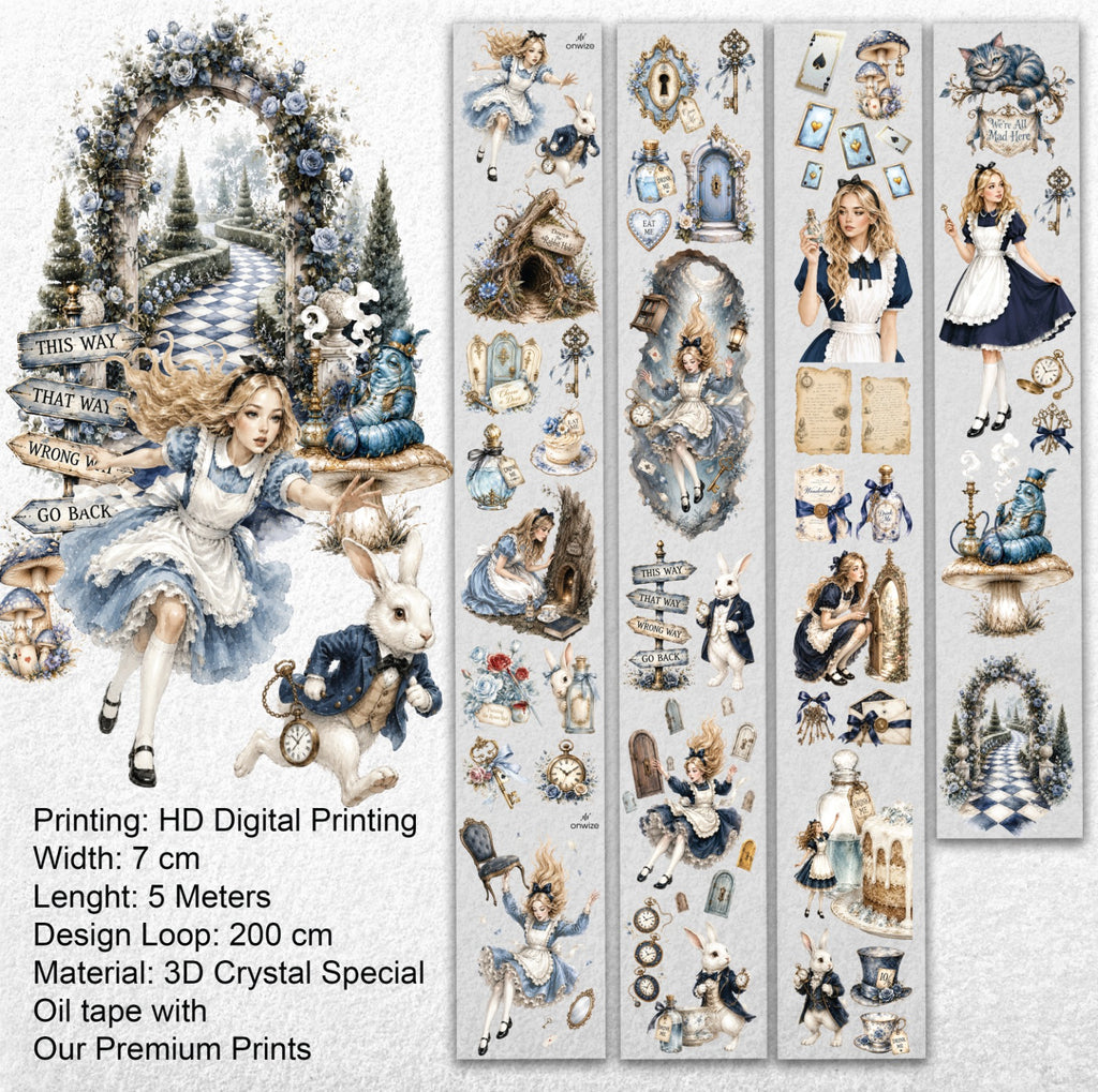 Rabbit Hole – Whimsical Wonderland PET Tape