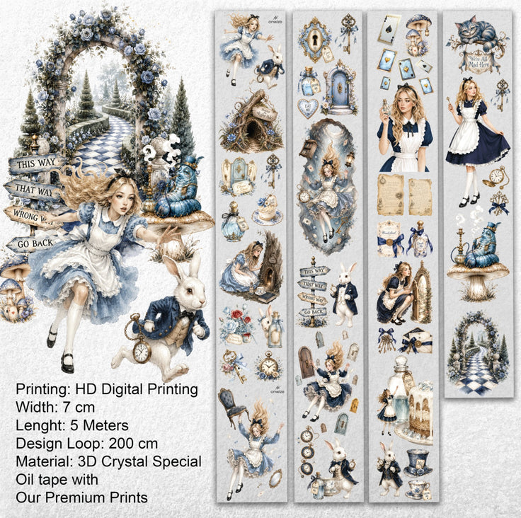 Rabbit Hole – Whimsical Wonderland PET Tape
