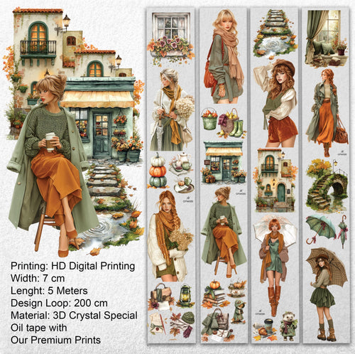 Autumn Stroll – Autumn Fashion PET Tape