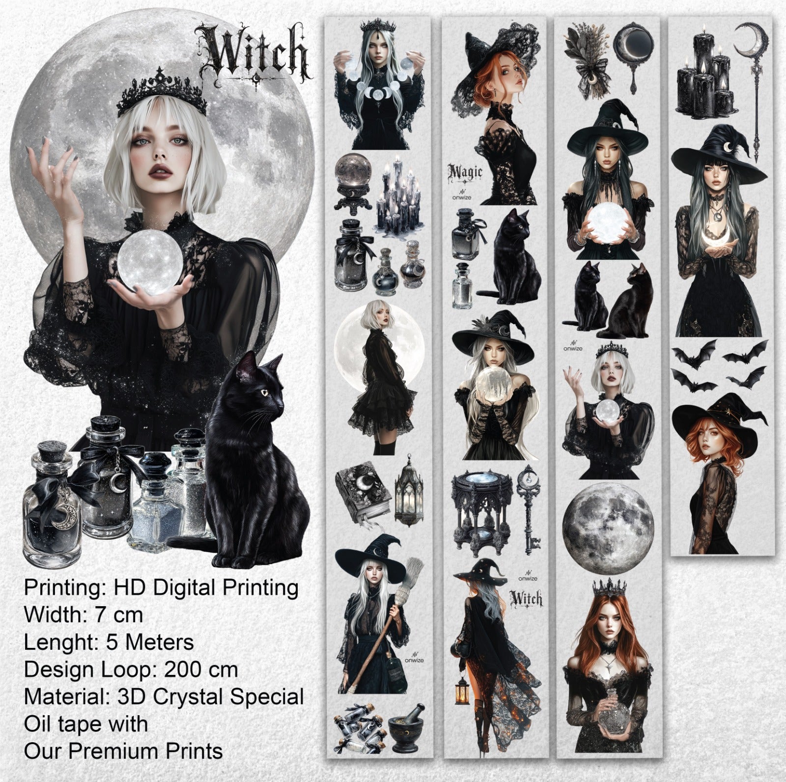 Moonlit Witch – Gothic Witch PET Tape