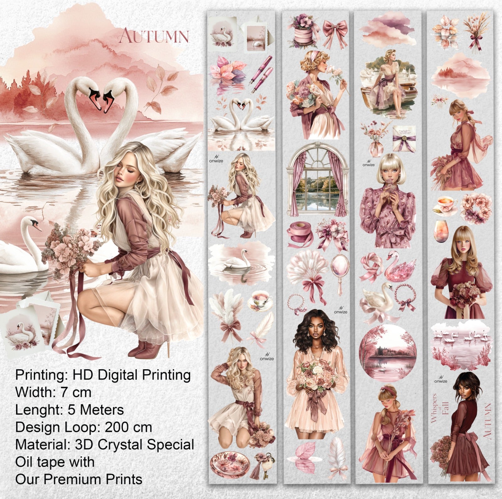 Blush Autumn – Romantic Autumn PET Tape