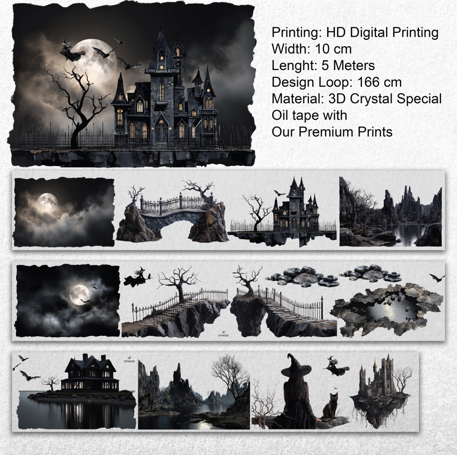 Witching Hour XL – Gothic Halloween PET Tape