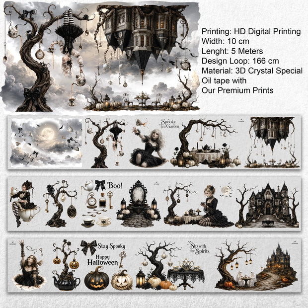 Haunted Tea Garden XL – Gothic Halloween 3D Special Pet Tape