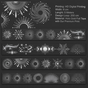 Silver Eclipse Holo Silver Foil Tape