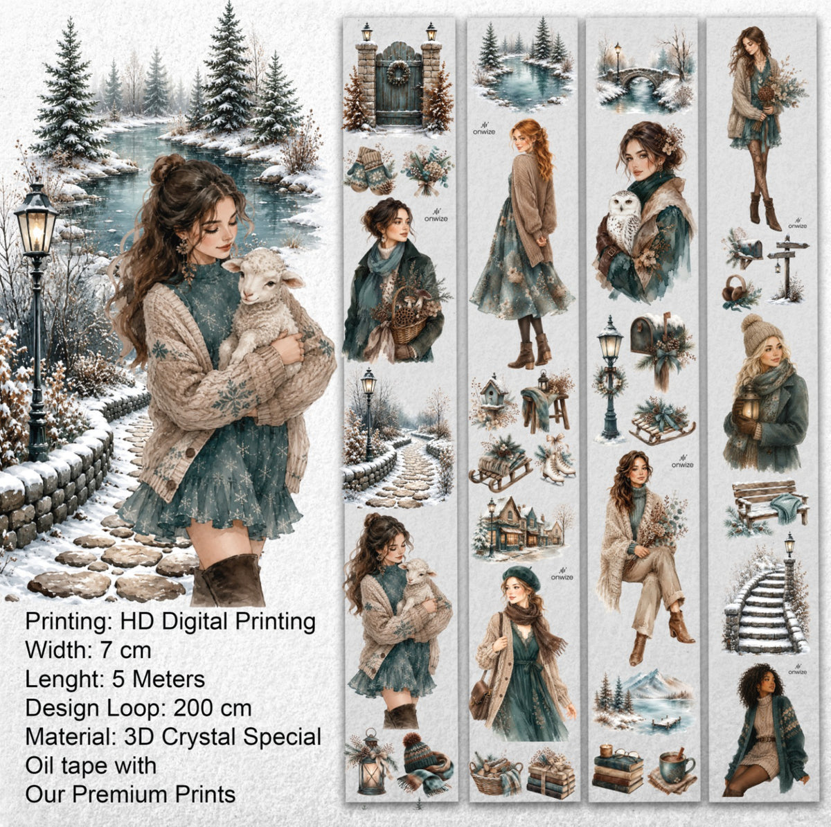 Winter Meadow 3D Special Pet Tape
