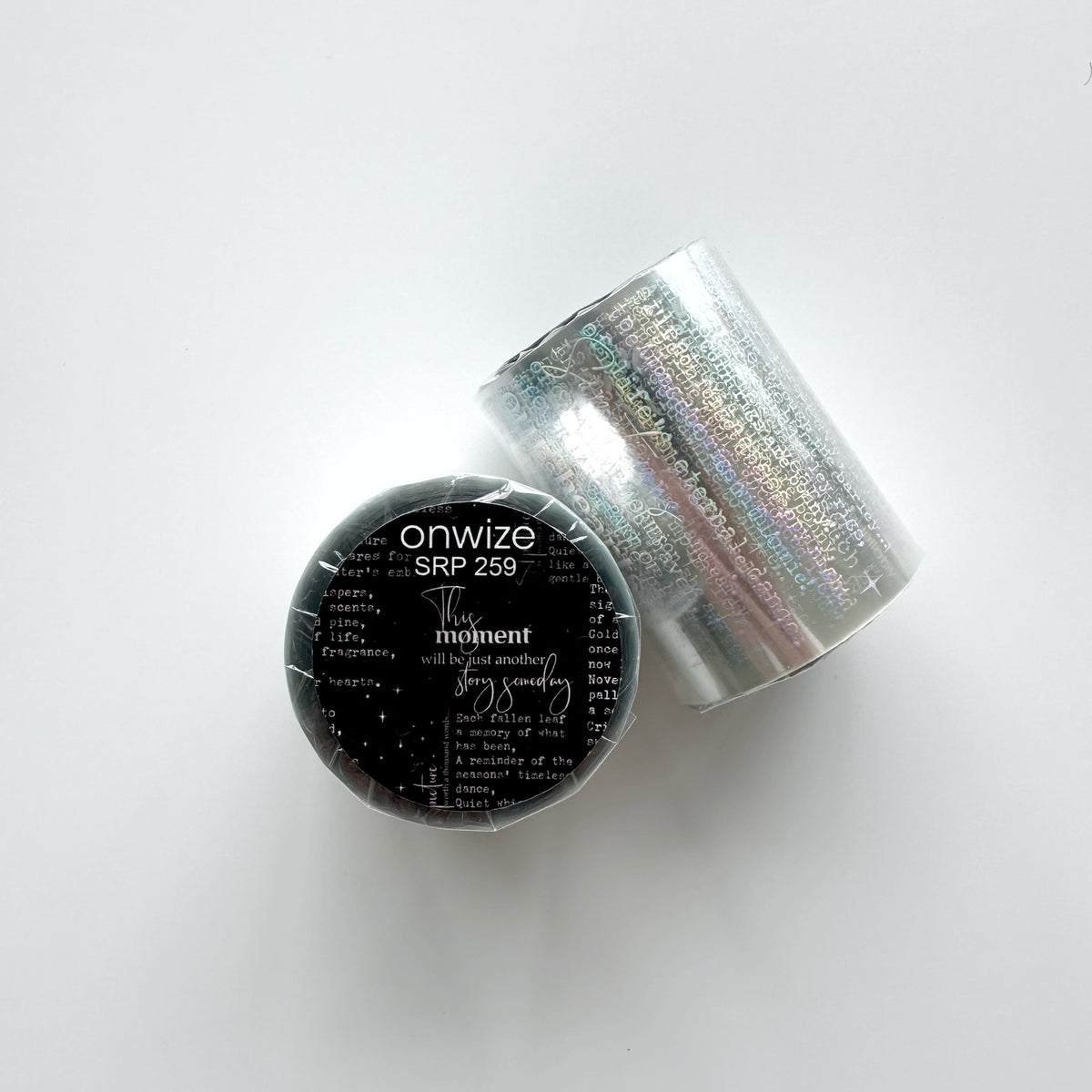 Silver Manuscript Holo Silver Foil Tape