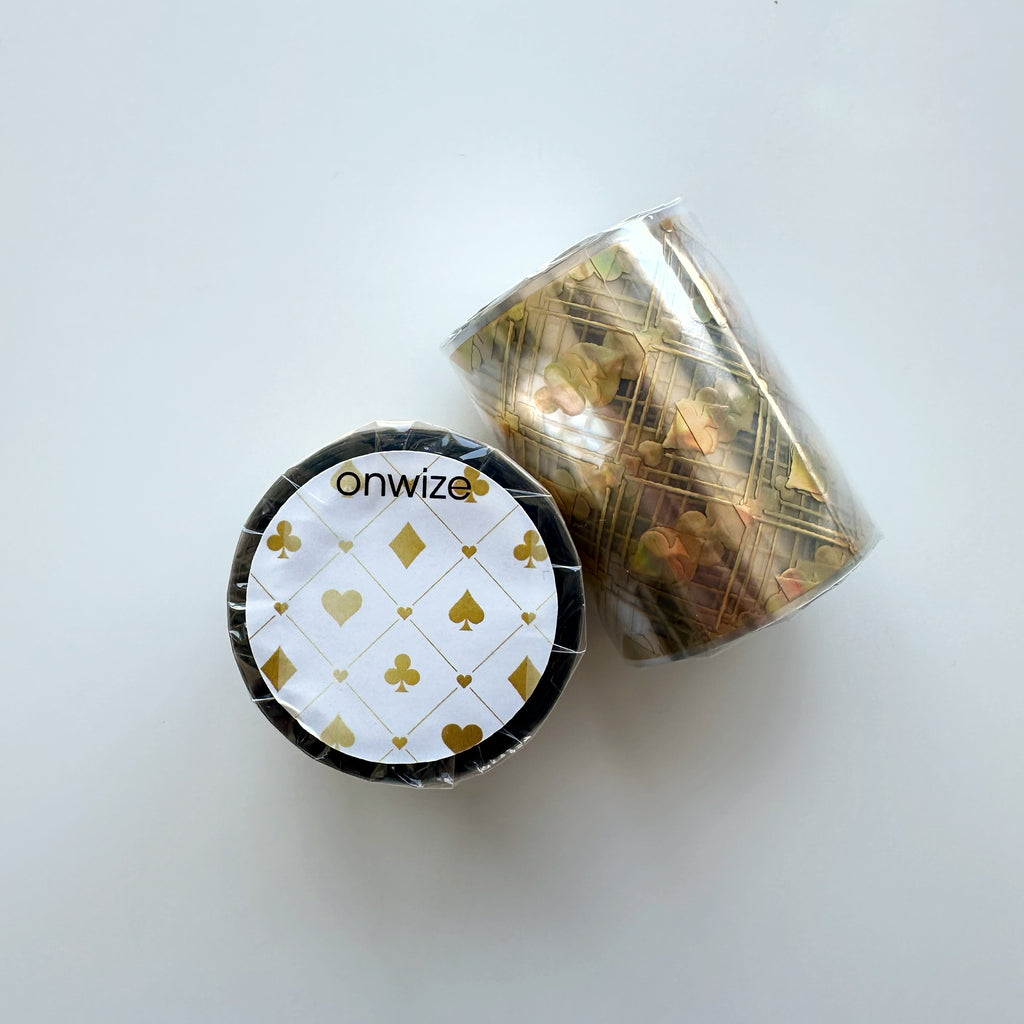 Gilded Wonders – Gold Foil Playing Card PET Tape