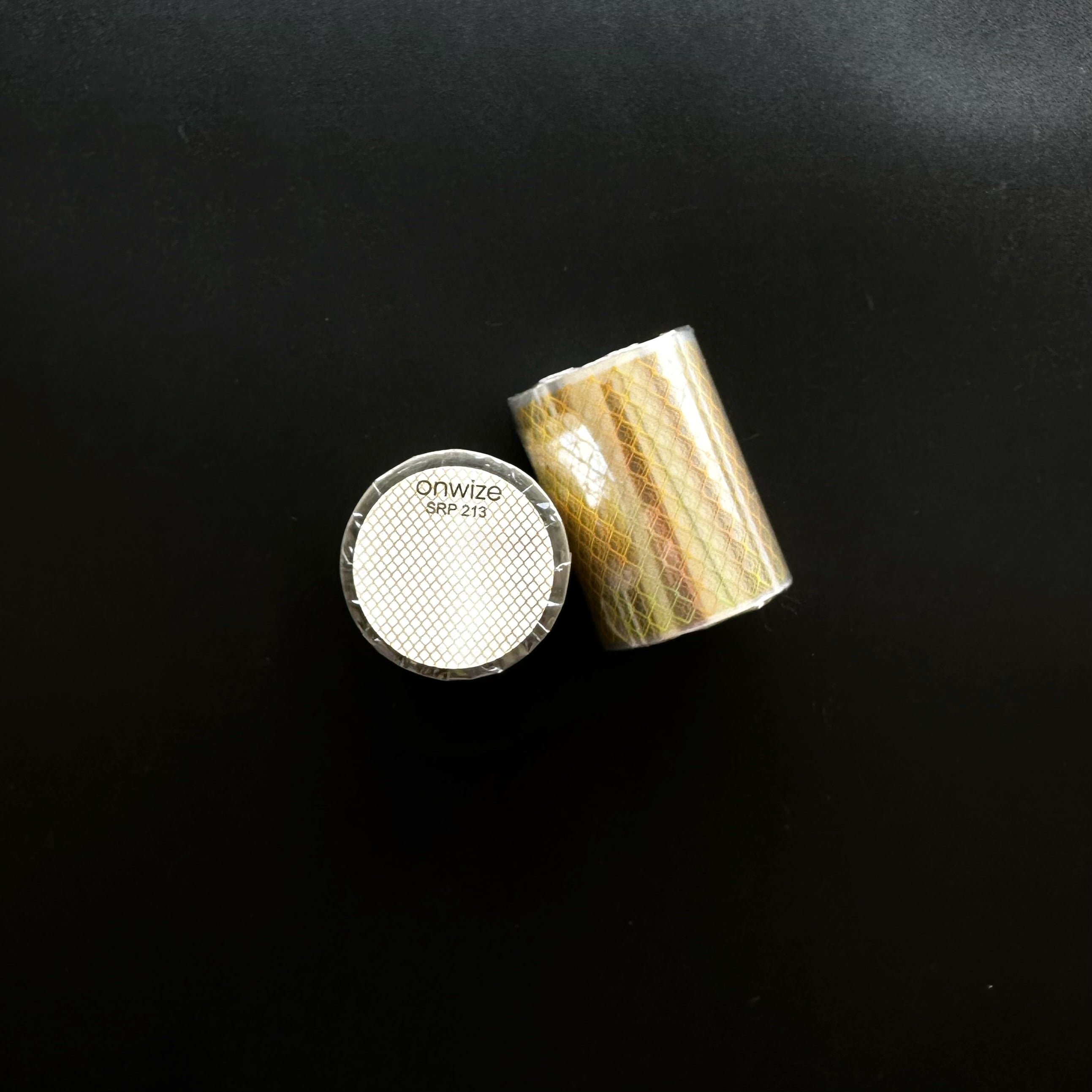 Golden Lattice | Holo Gold Foil Grid PET Tape | 6cm x 5m