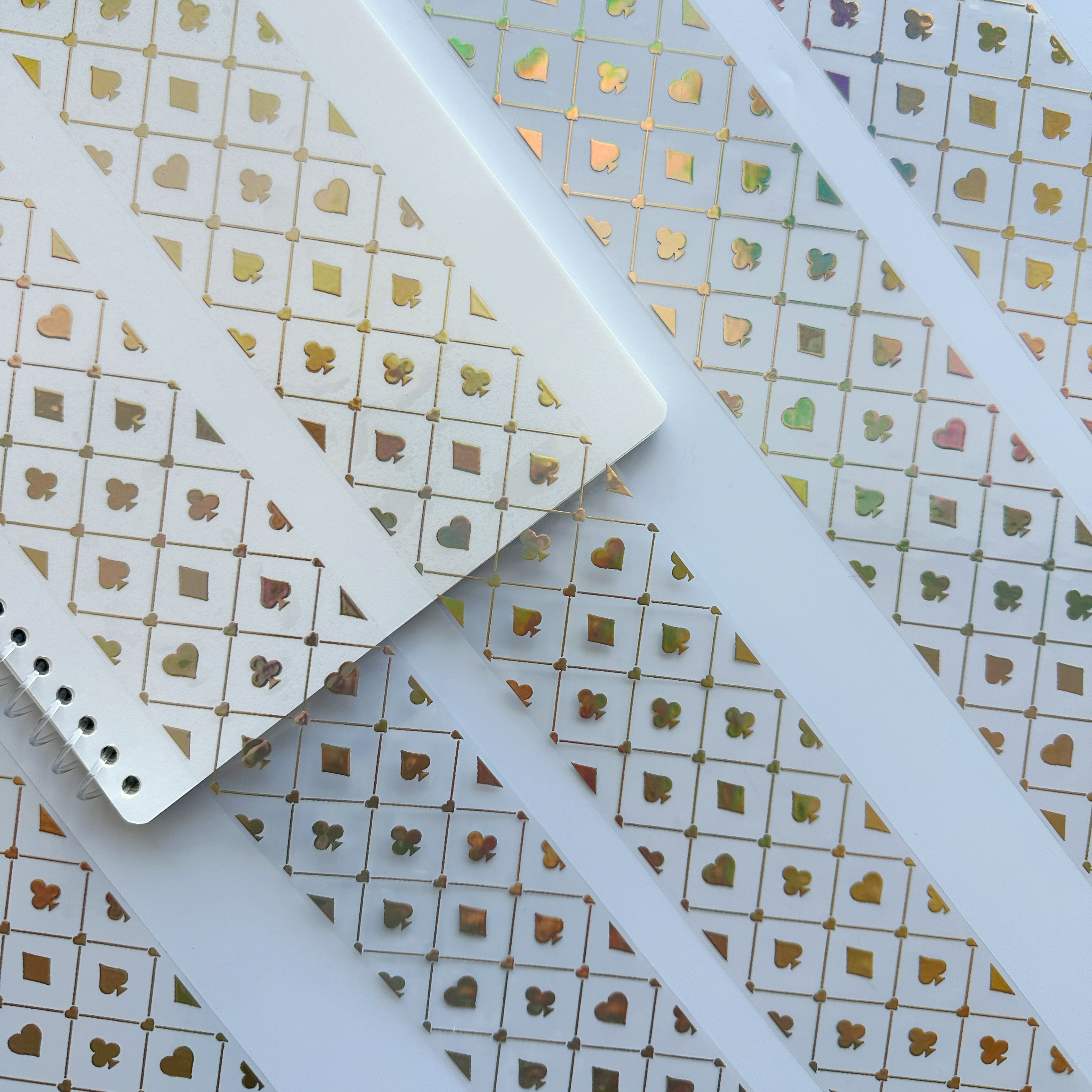 Gilded Wonders – Gold Foil Playing Card PET Tape