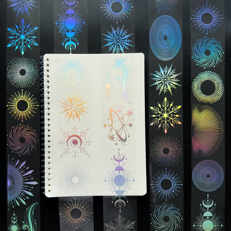 Silver Eclipse Holo Silver Foil Tape