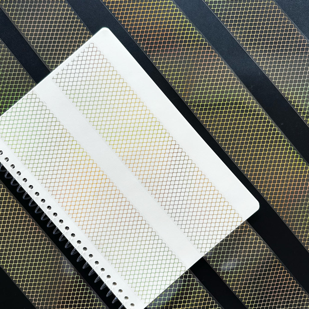 Golden Lattice | Holo Gold Foil Grid PET Tape | 6cm x 5m