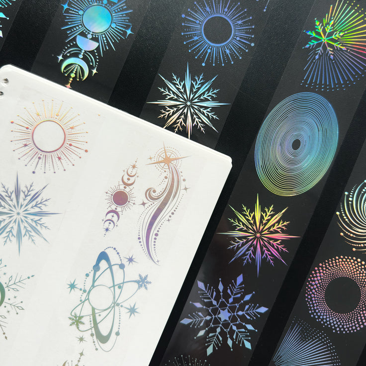 Silver Eclipse Holo Silver Foil Tape