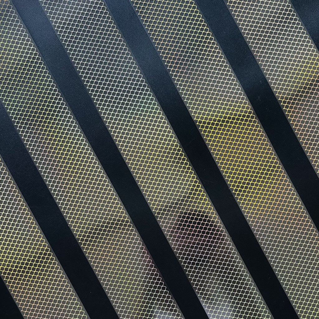 Golden Lattice | Holo Gold Foil Grid PET Tape | 6cm x 5m