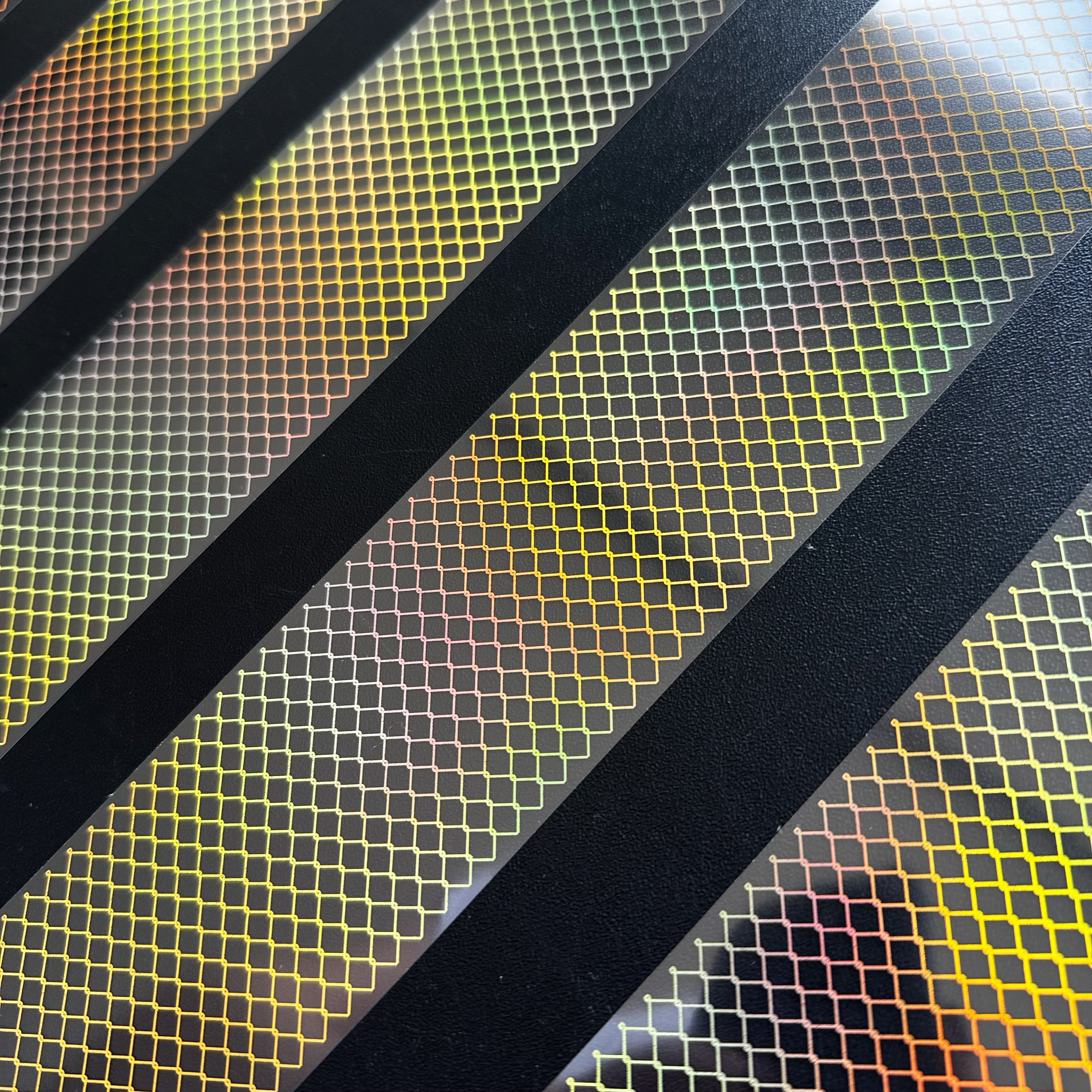 Golden Lattice | Holo Gold Foil Grid PET Tape | 6cm x 5m
