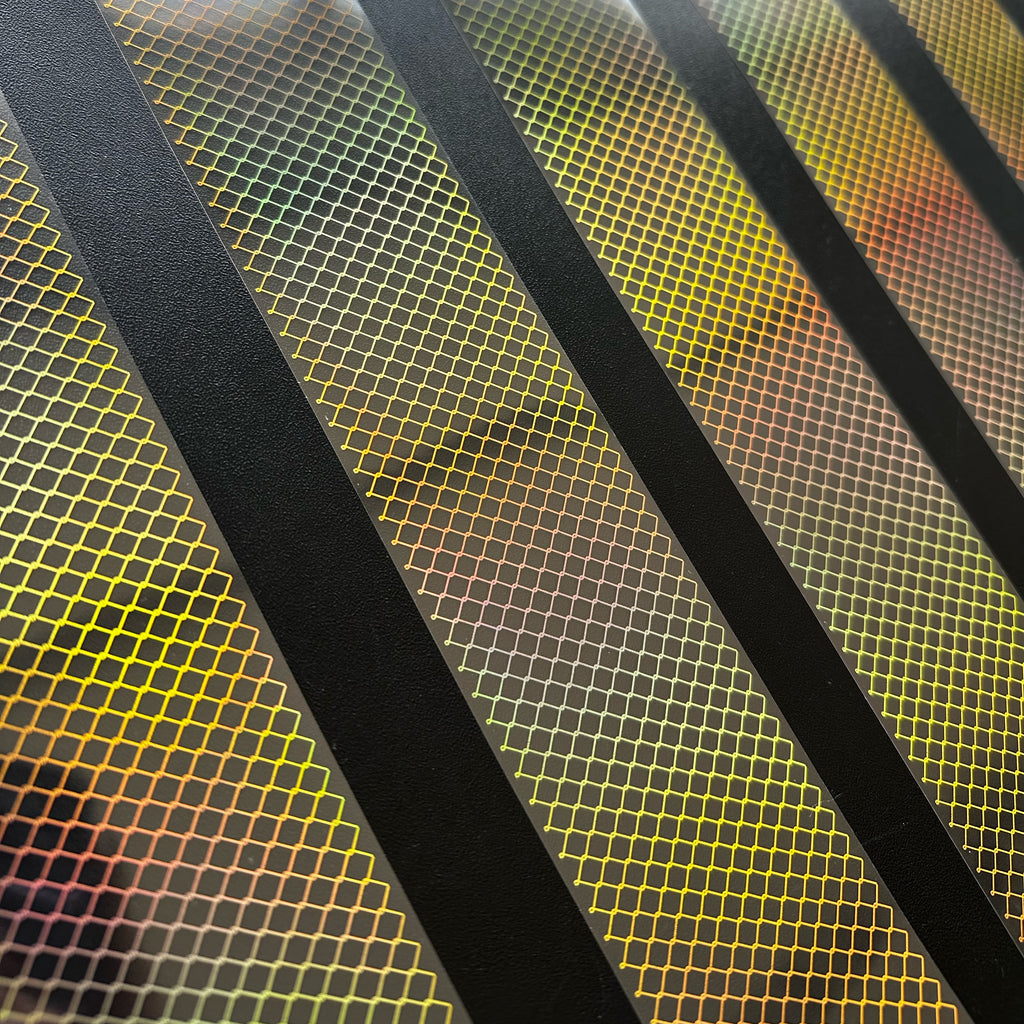 Golden Lattice | Holo Gold Foil Grid PET Tape | 6cm x 5m