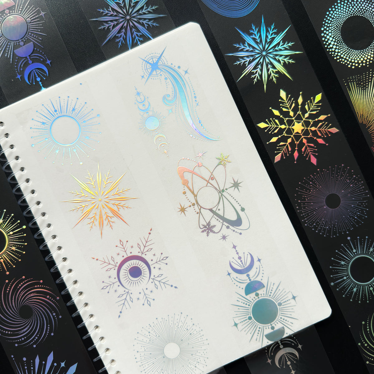 Silver Eclipse Holo Silver Foil Tape