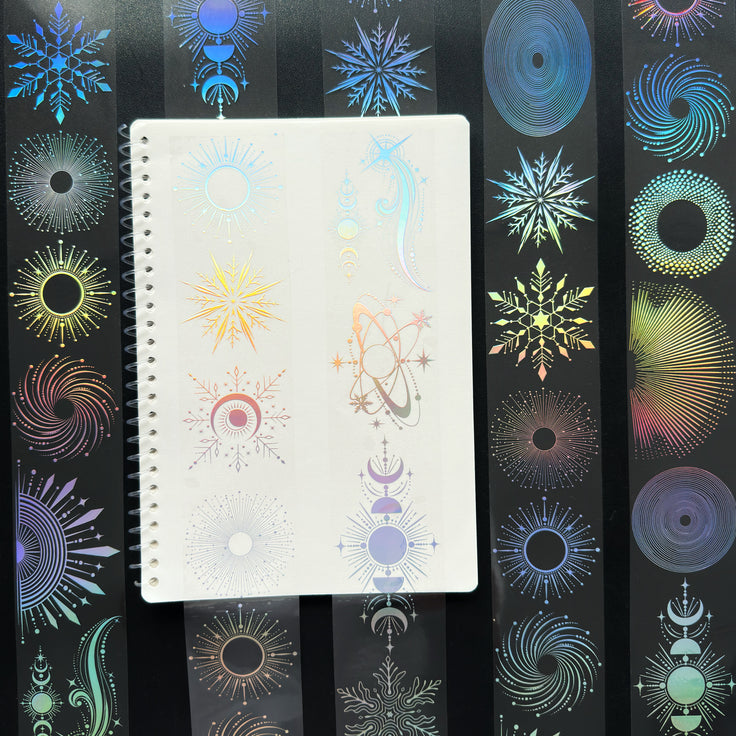 Silver Eclipse Holo Silver Foil Tape