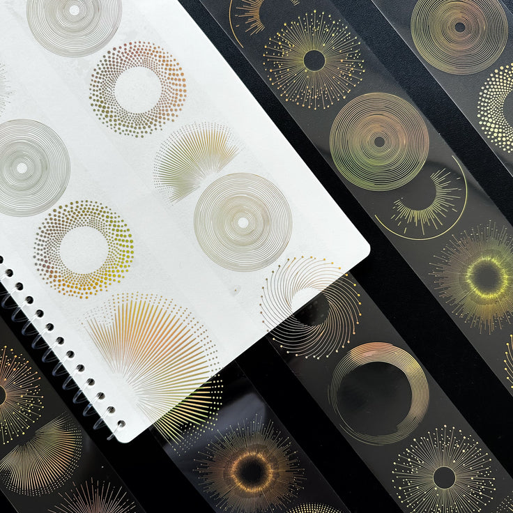 Golden Eclipse Holo Gold Foil PET Tape