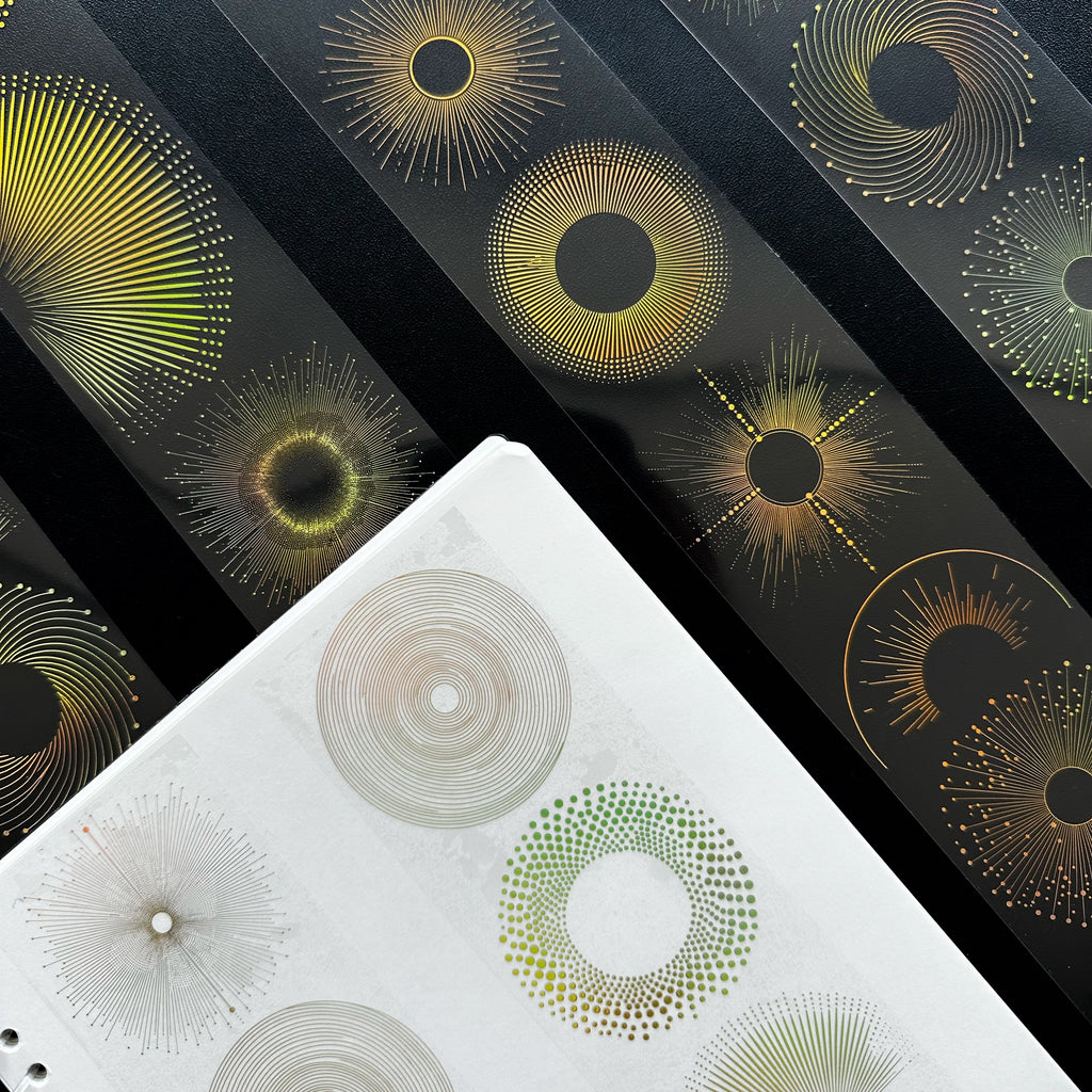 Golden Eclipse | Holo Gold Foil Celestial PET Tape | 6cm x 5m