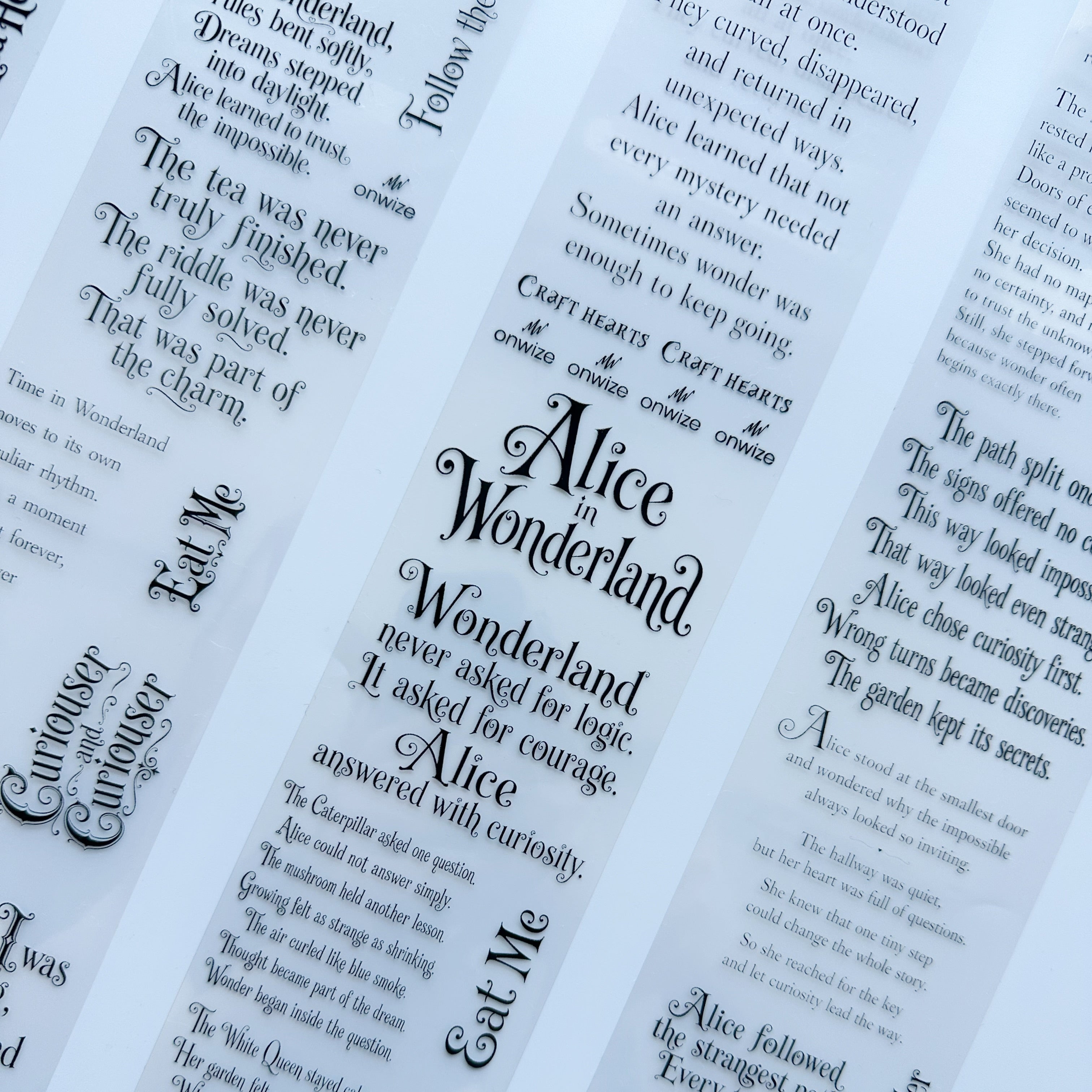Curiouser Quotes – Wonderland Quotes PET Tape