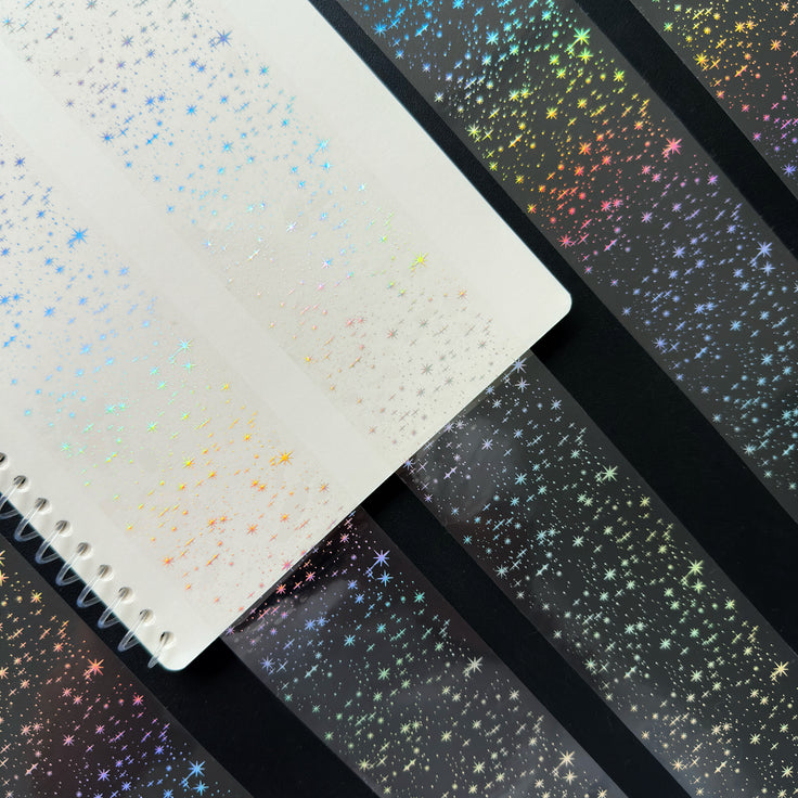 Silver Stardust Holo Silver Foil Tape