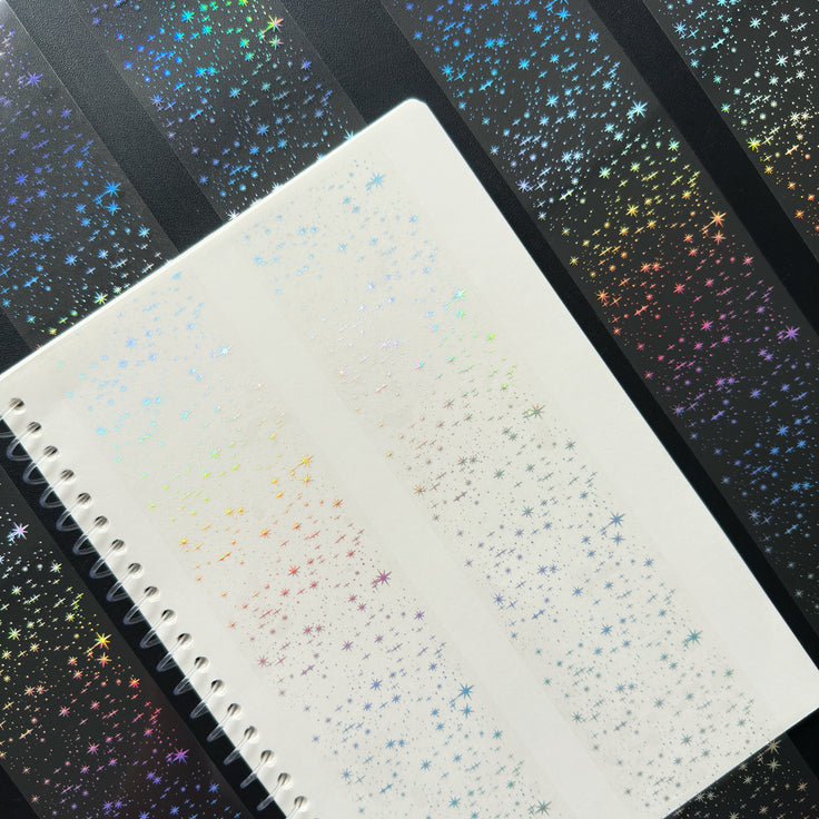 Silver Stardust Holo Silver Foil Tape