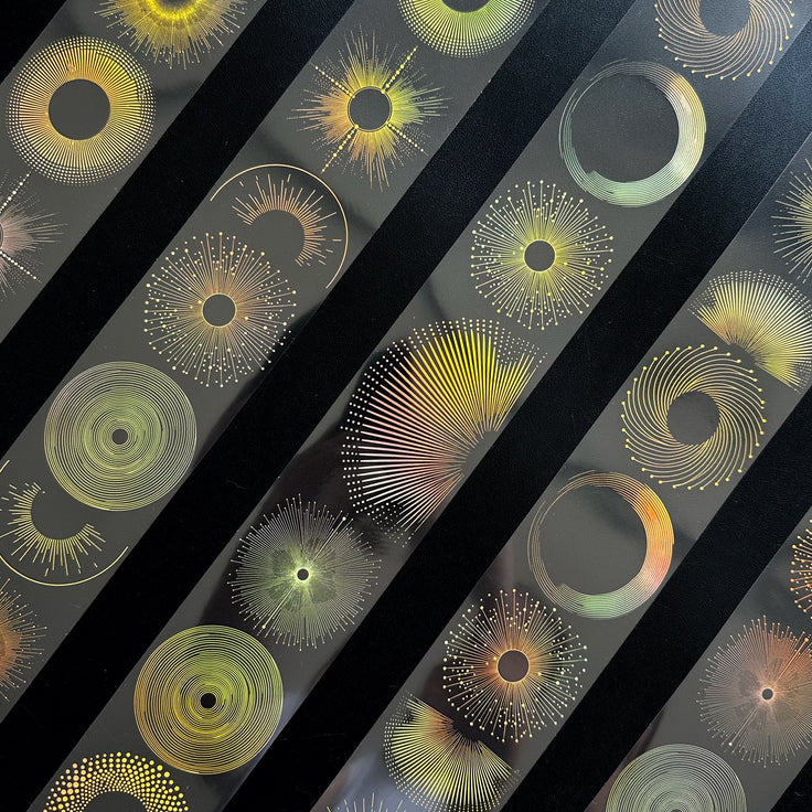 Golden Eclipse Holo Gold Foil PET Tape